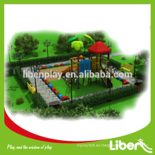 Equipo de juego de niños al aire libre para la venta, diseño de área resicional personalizada de equipo de juego infantil